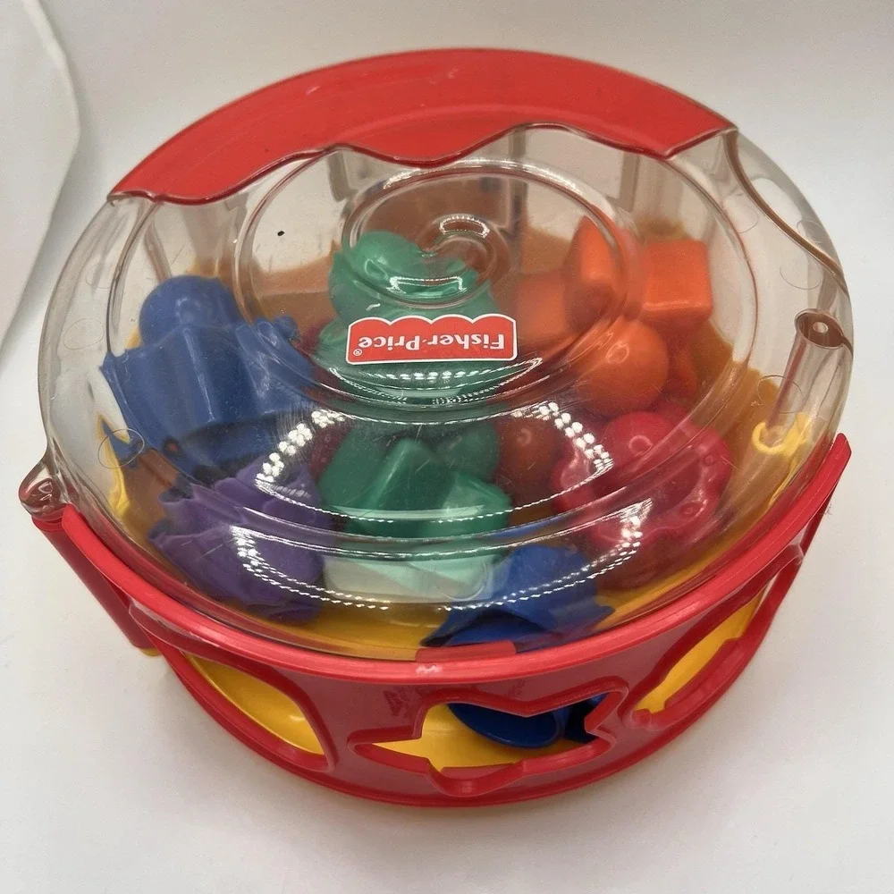 Fisher-Price Vintage Snail Pail Shape-sorter and Stacking Toy 2000 Learning